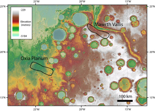 The two potential landing sites